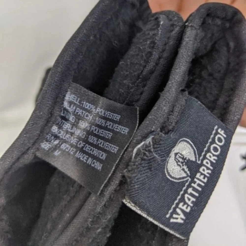 Weatherproof Black Women's Gloves Size M